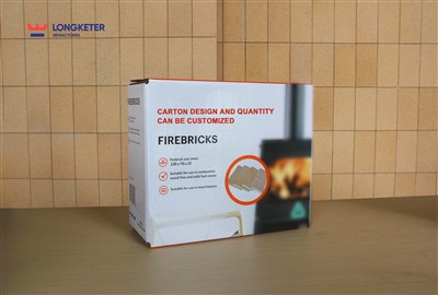 Maßgeschneiderte Verpackung von feuerfesten Steinen für Pizzaöfen und Kamine
